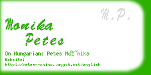 monika petes business card